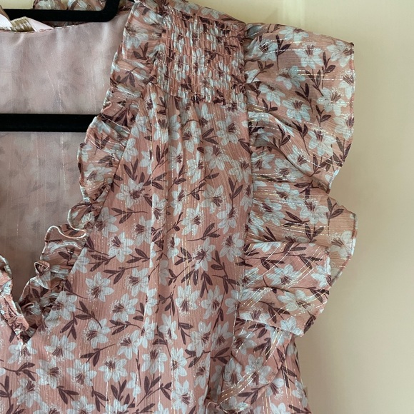 Rebecca Taylor floral top - size 6 - Picture 2 of 5